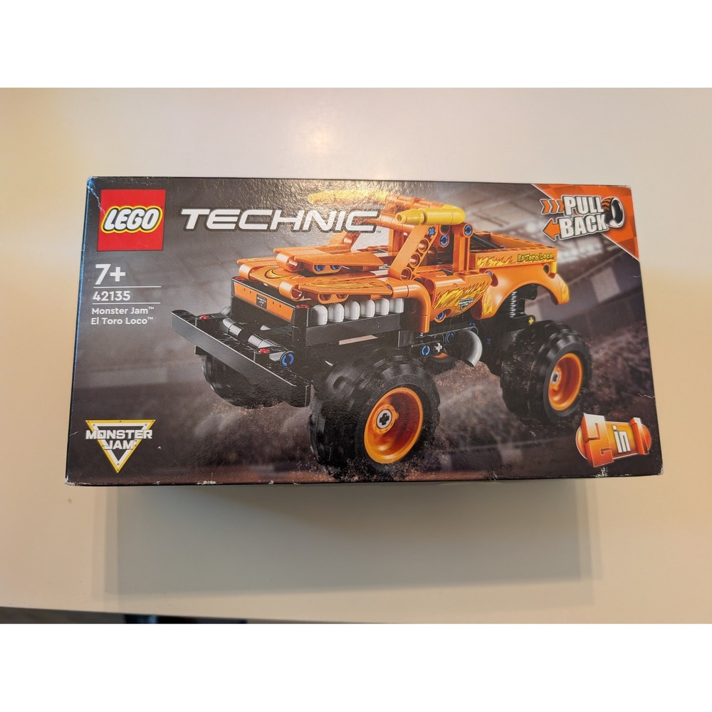 LEGO Technic Orange Monster Jam El Toro Loco 42135 2-in-1 Truck Set